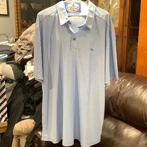 No tag it is brand new polo Tommy Bahama Islanzone color sky blue size 3XL
